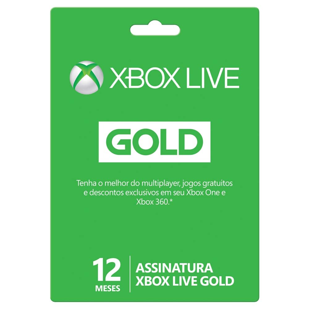 Xbox Live Gold 12 Meses
