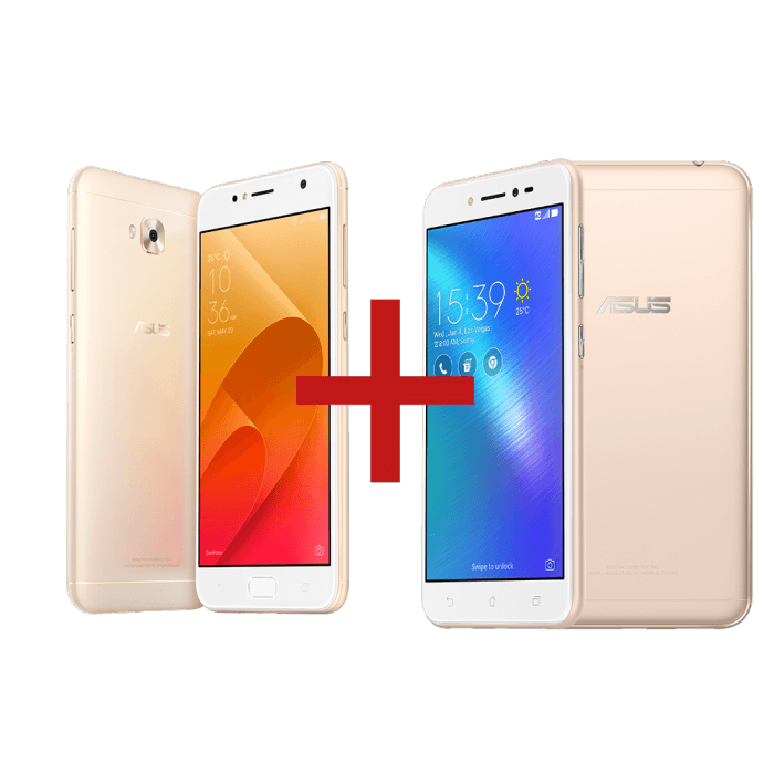 Zenfone Selfie 2GB/16GB Dourado + Zenfone Live 2GB/32GB Dourado