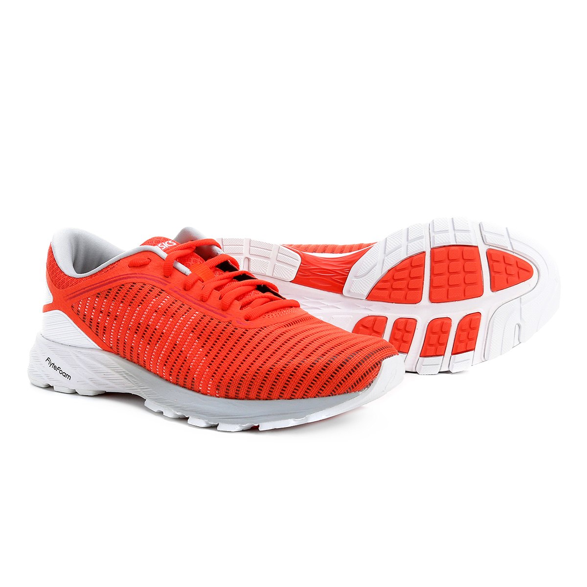 Tênis Asics Dynaflyte 2 Masculino – Vermelho Claro e Branco