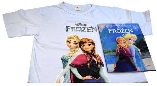 Frozen – Livro + Camiseta