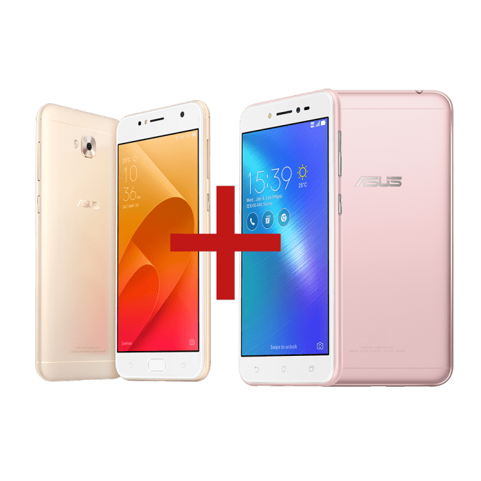 Zenfone Selfie 2GB/16GB Dourado + Zenfone Live 2GB/32GB Rosa