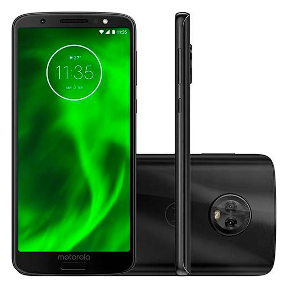 Smartphone Motorola Moto G6, Preto, XT1925, Tela de 5.7″, 64GB, 12MP
