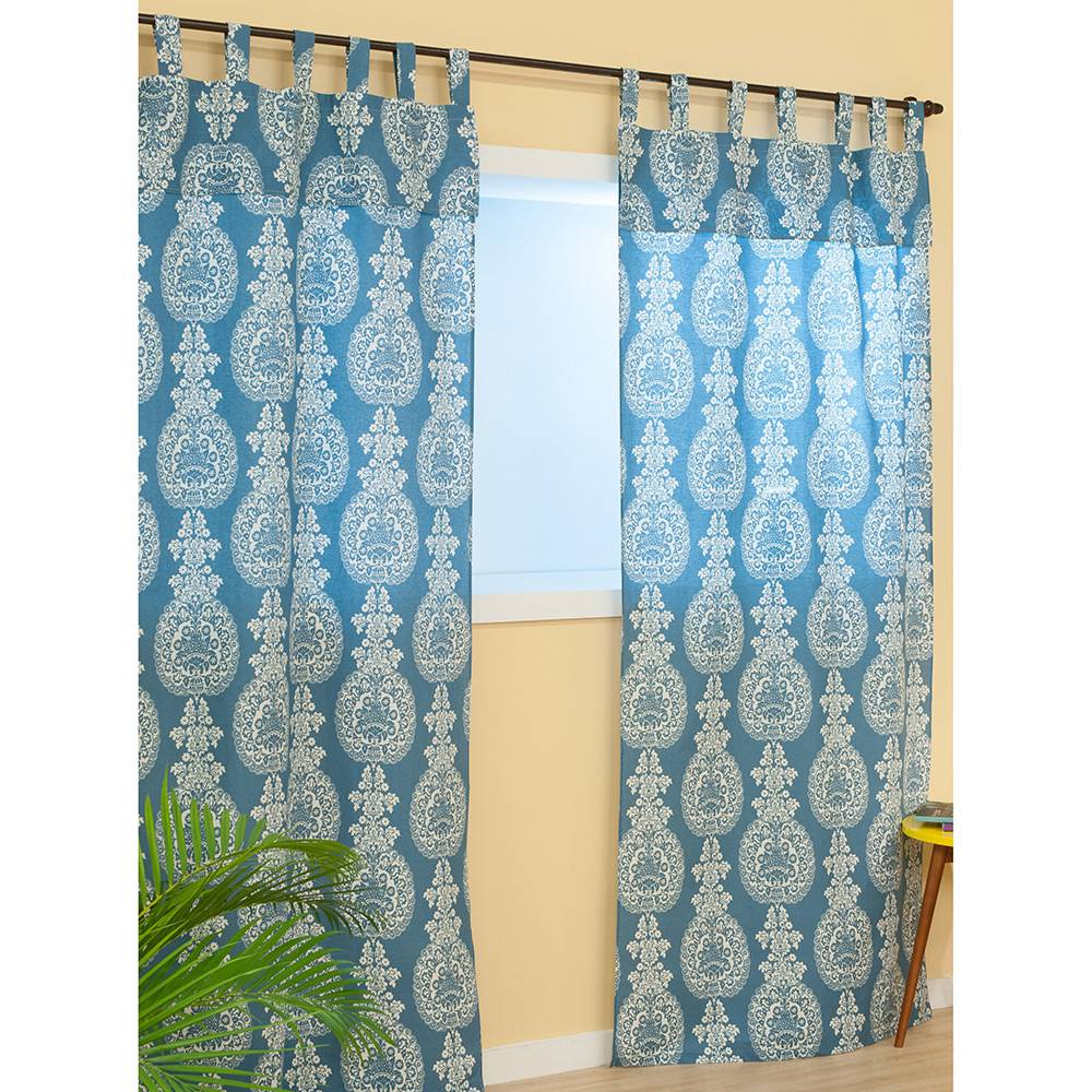Cortina Agra Azul 200x180cm – Casa & Conforto