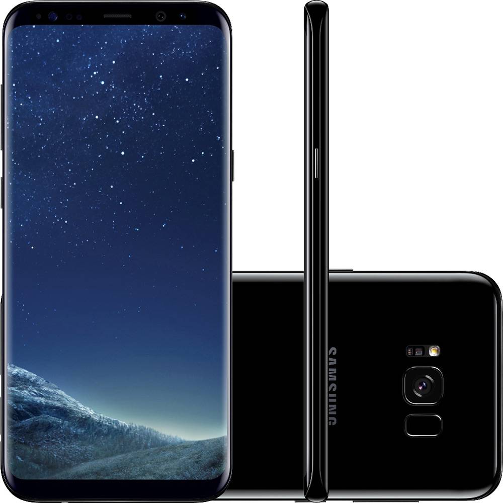 Smartphone Samsung Galaxy S8+ Dual Chip Android 7.0 Tela 6.2″ Octa-Core 2.3 GHz 64GB Câmera 12MP – Preto