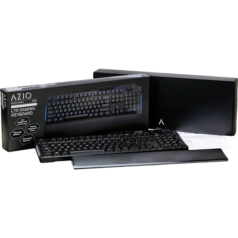 Teclado Gamer Azio Levetron L70 Led Azul Kb501