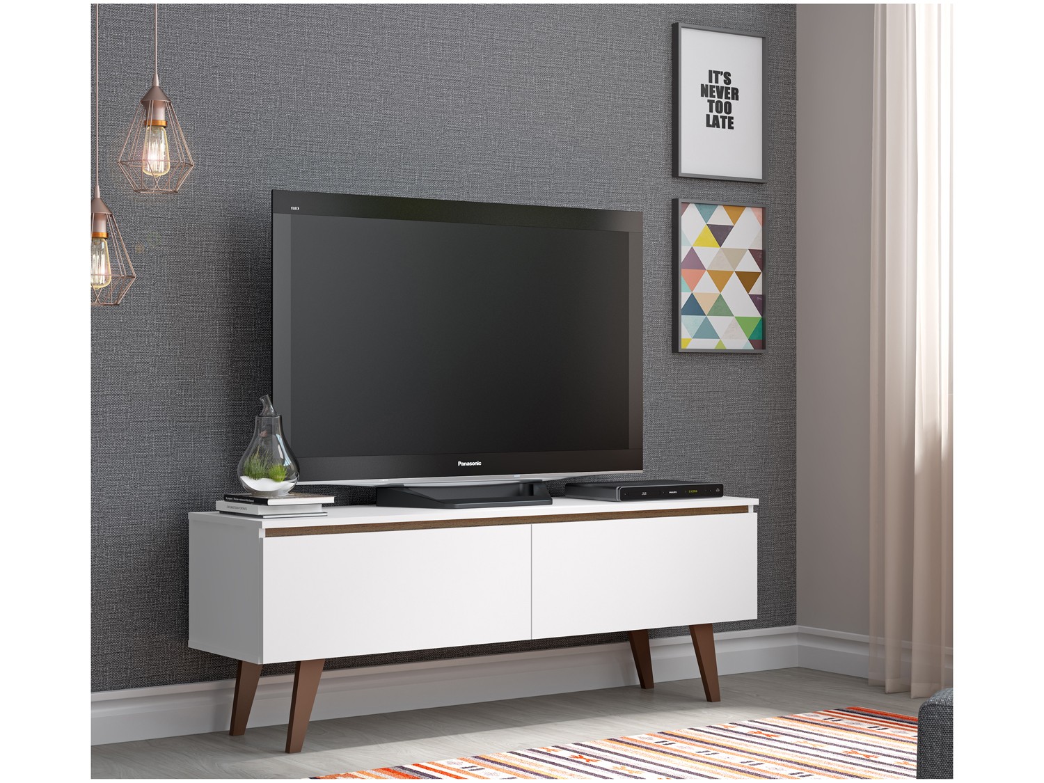 Rack para TV até 50” 2 Portas Madesa – Le Mans 6948