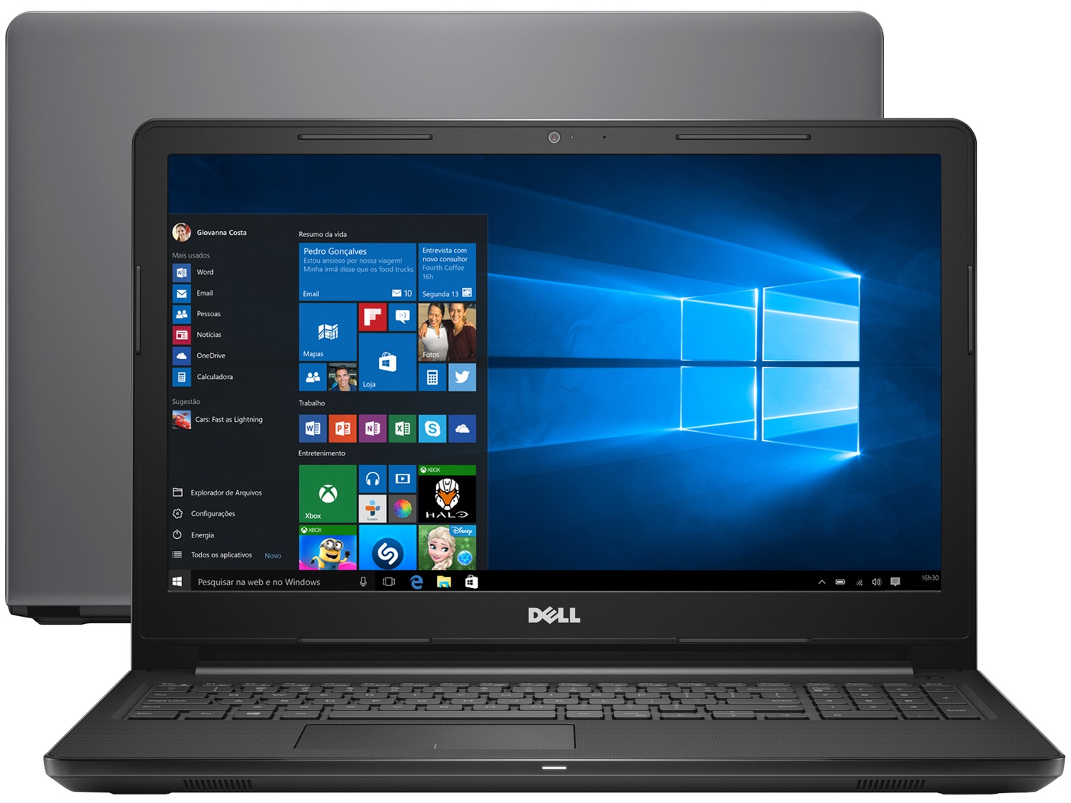 Notebook Dell Inspiron i15-3576-A70 Intel Core i7 – 8GB 2TB LED 15,6” Placa de Vídeo 2GB Windows 10