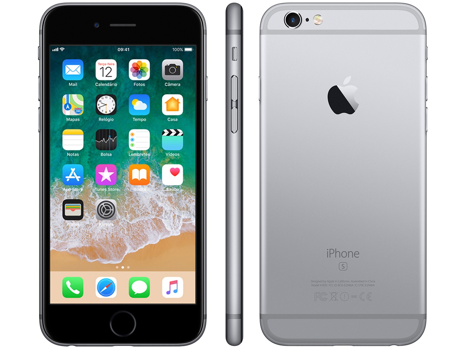 iPhone 6s Apple 32GB Cinza Espacial 4G Tela 4.7” – Retina Câm. 12MP + Selfie 5MP iOS 11 Proc. A9
