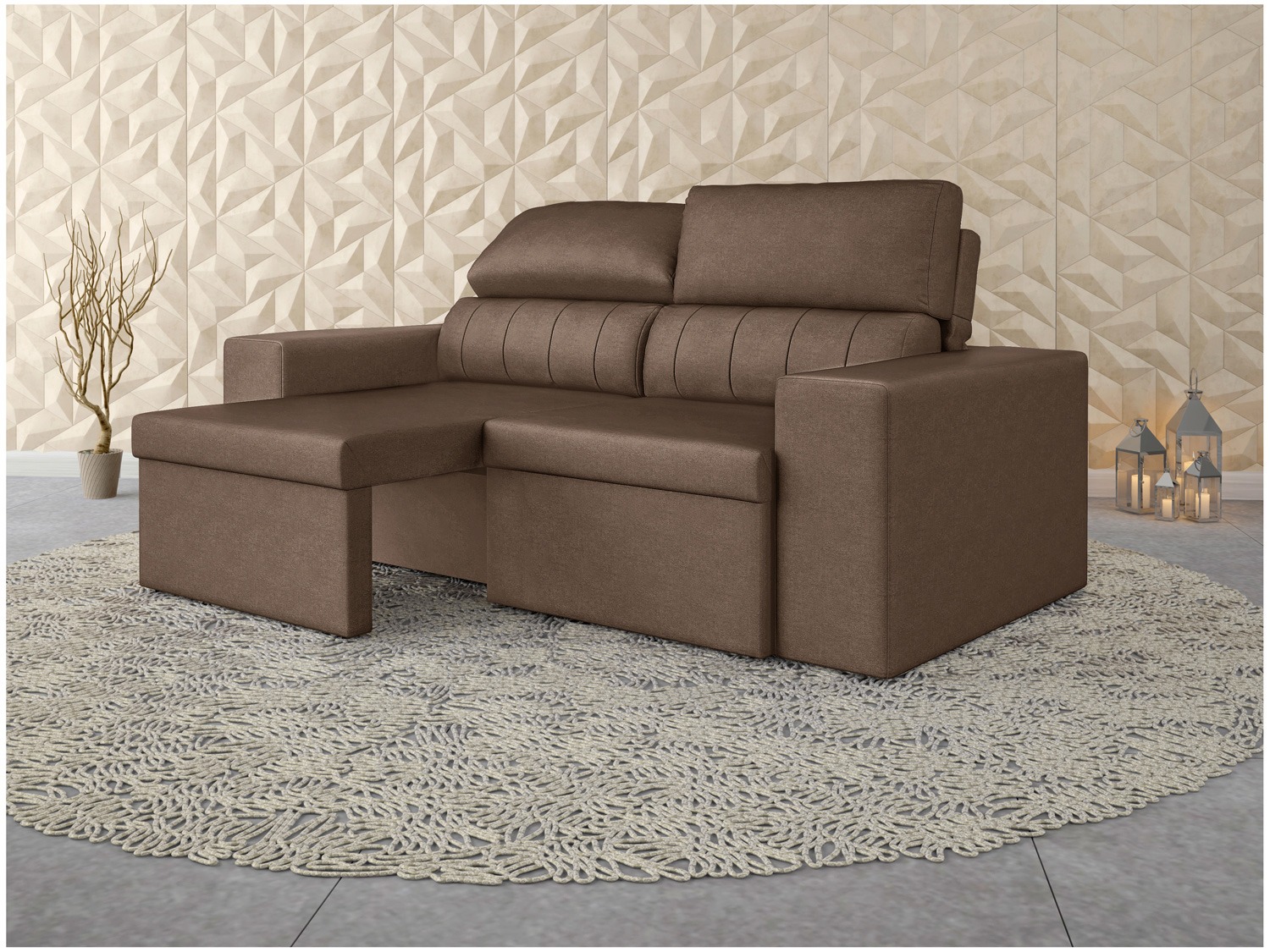 Sofá Retrátil e Reclinável 3 Lugares Velosuede – Enigma Next Sofás