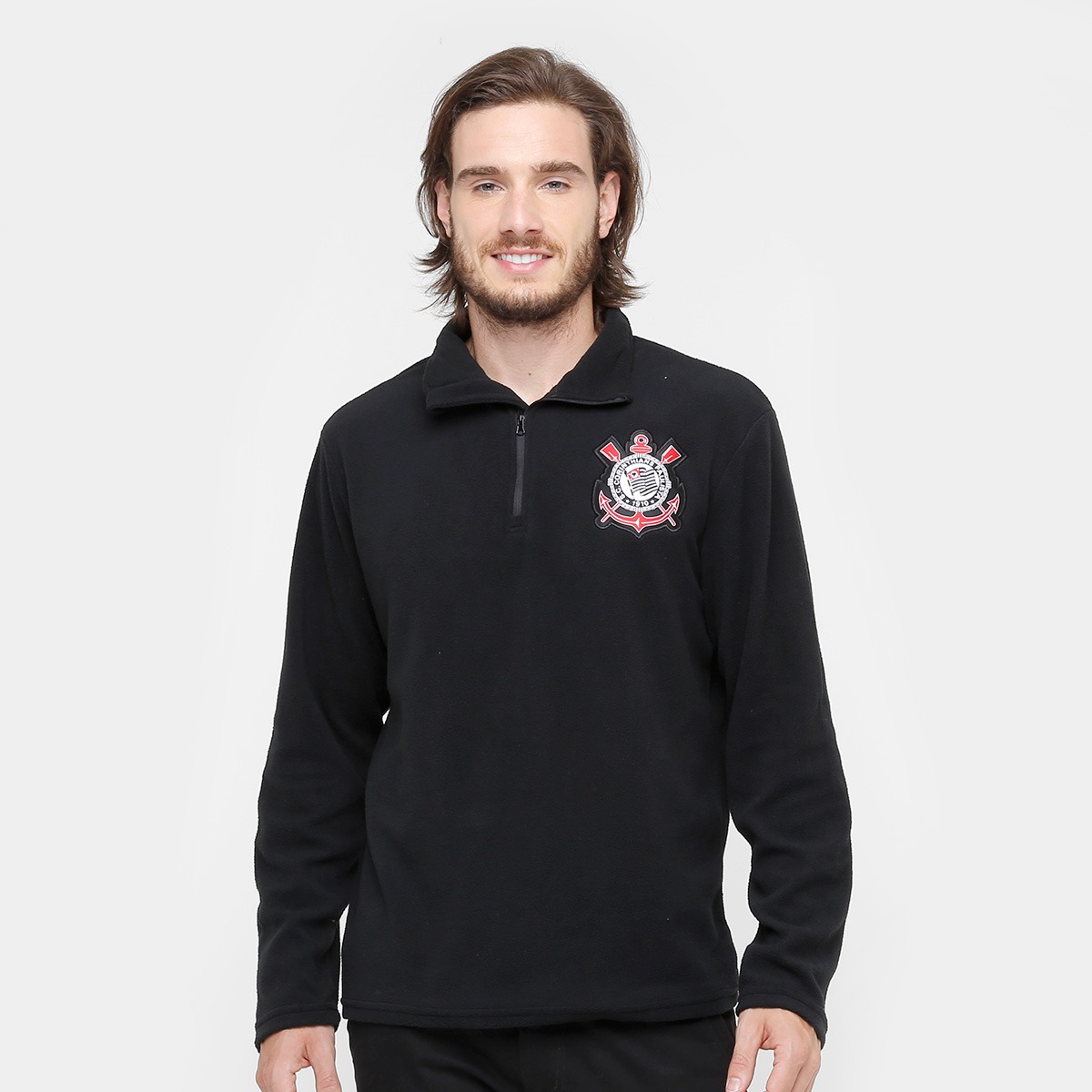 Blusão Corinthians Polar Fleece Masculino – Preto