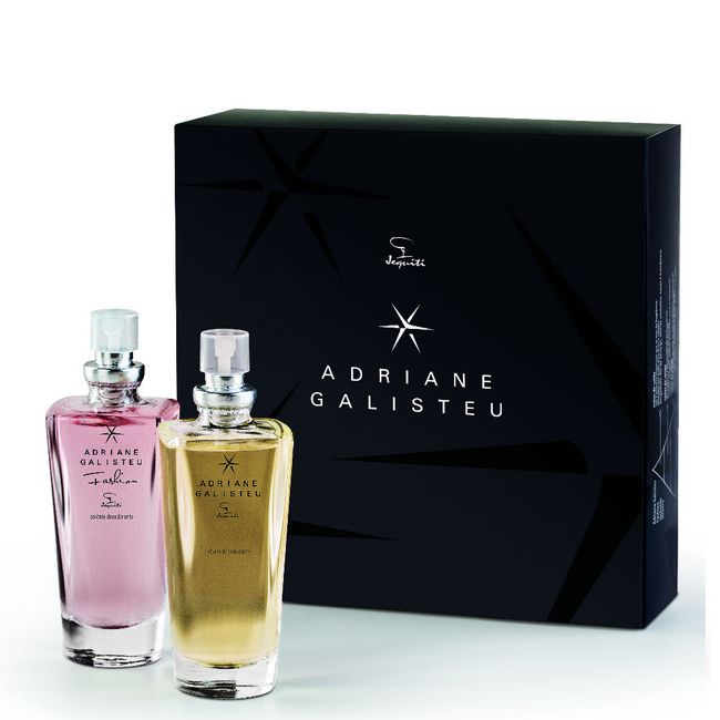 Estojo Adriane Galisteu – 1 Colônia Desodorante Feminina Adriane Galisteu 25 ml – 1 Colônia Desodorante Feminina Adriane Galisteu Fashion 25 ml  – Caixa presenteável
