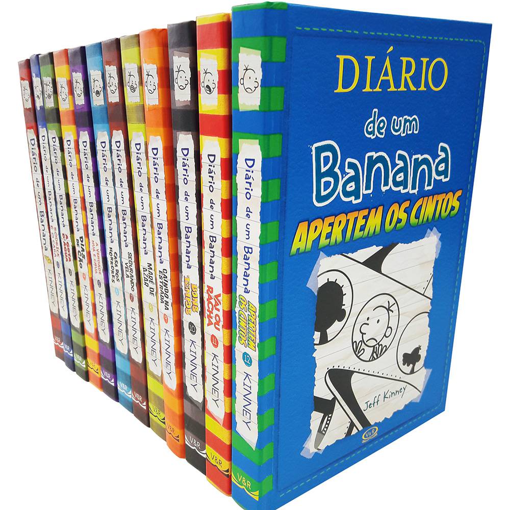 Box Diário de um Banana – 12 Volumes – Coleção Completa em Capa Dura