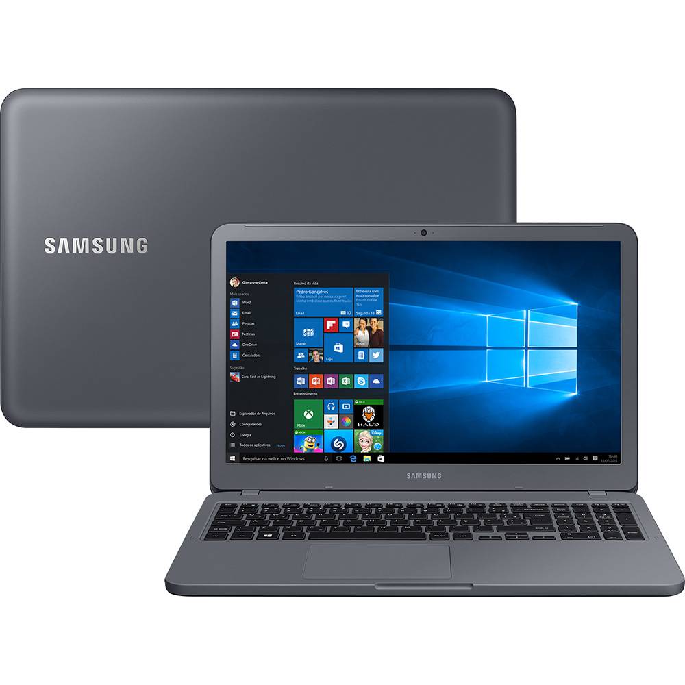 Notebook Expert X50 8ª Intel Core i7 8GB (GeForce MX110 de 2GB) 1TB Tela LED Full HD 15,6” W10 Cinza Titanio – Samsung