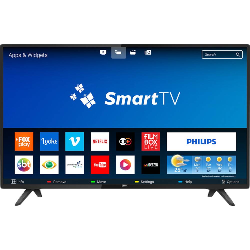 Smart TV LED 32″ Philips 32PHG5813/78 HD com Conversor Digital 2 HDMI 2 USB Wi-fi 60hz – Preta