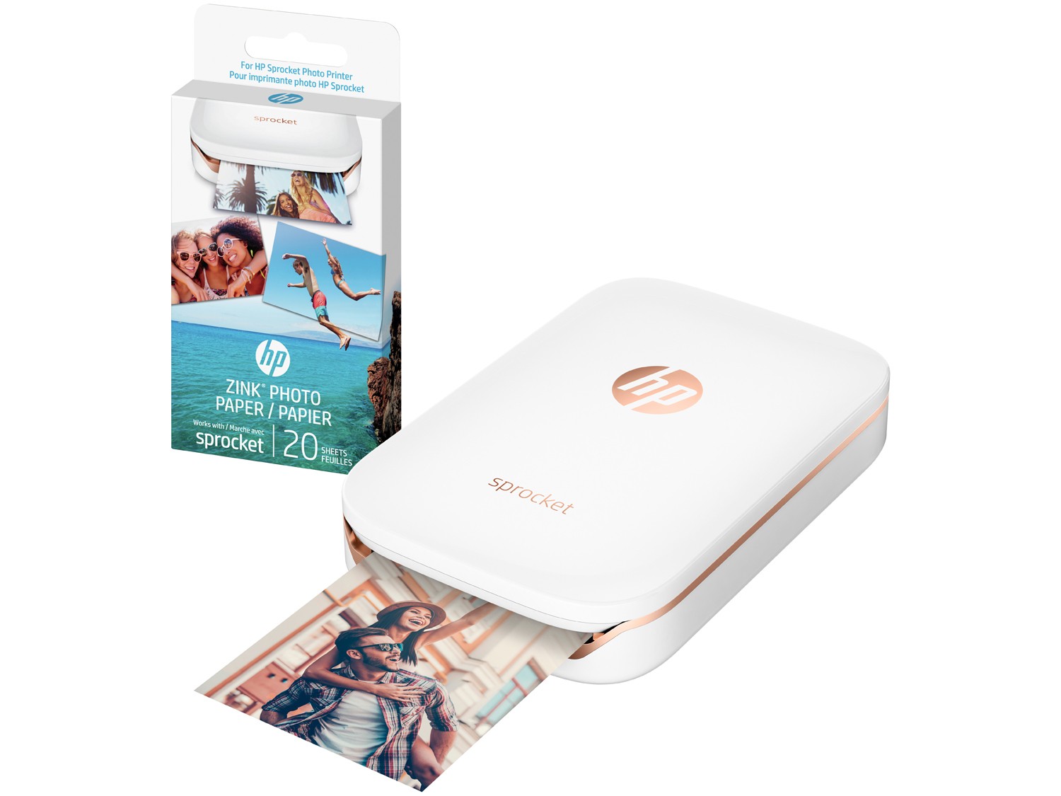 Impressora Fotográfica para Smartphone HP – Sprocket 100 Colorida Wi-Fi