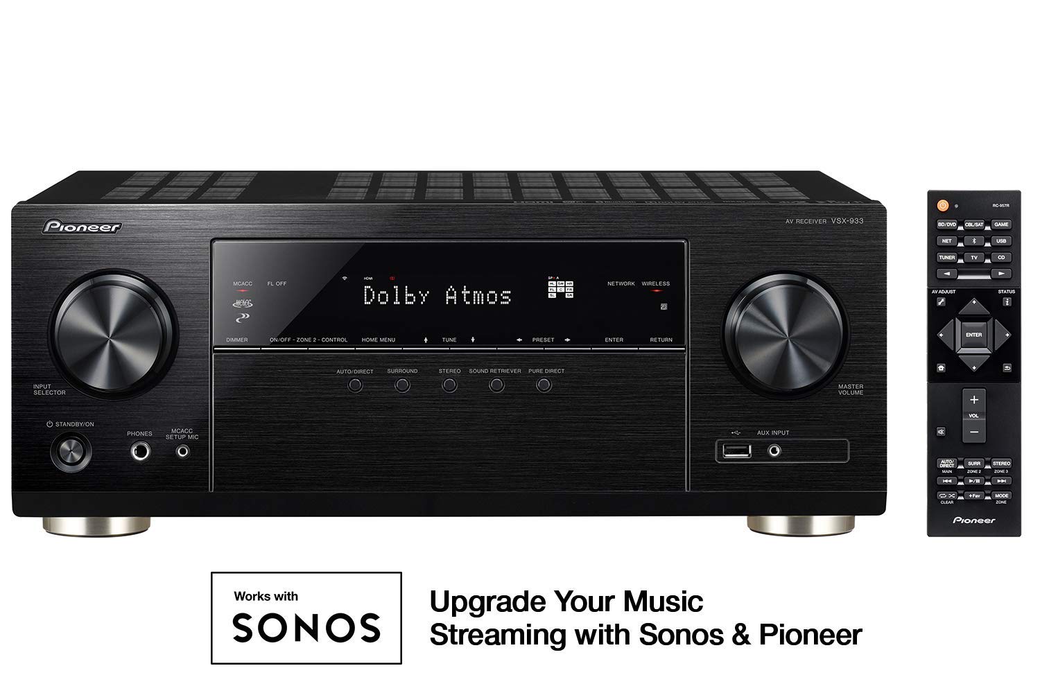 Receiver Pioneer Network VSX933 7.2 Canais 165W 6 Ohms 110V