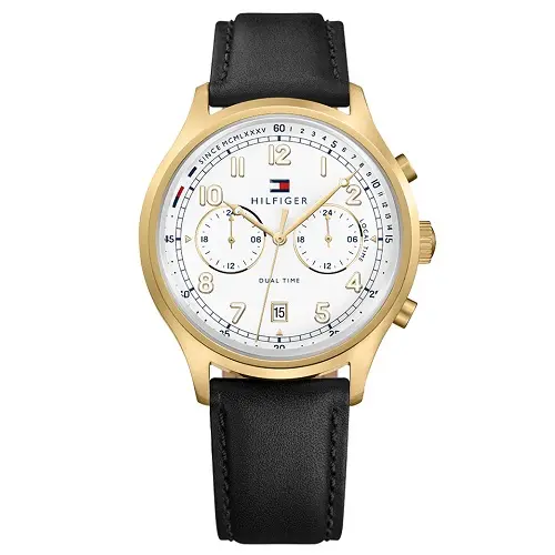 Relógio Tommy Hilfiger Masculino Couro Preto – 1791386