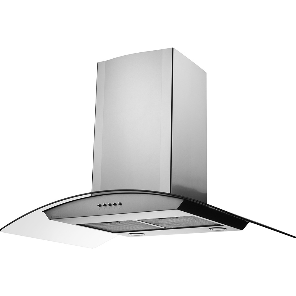 Coifa Cadence Parede Gourmet Vidro Inox 90cm CFA391