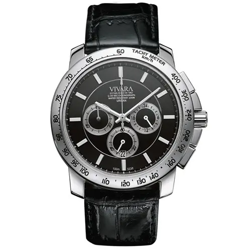 Relógio Vivara Masculino Couro Preto – DS10339R1B-1