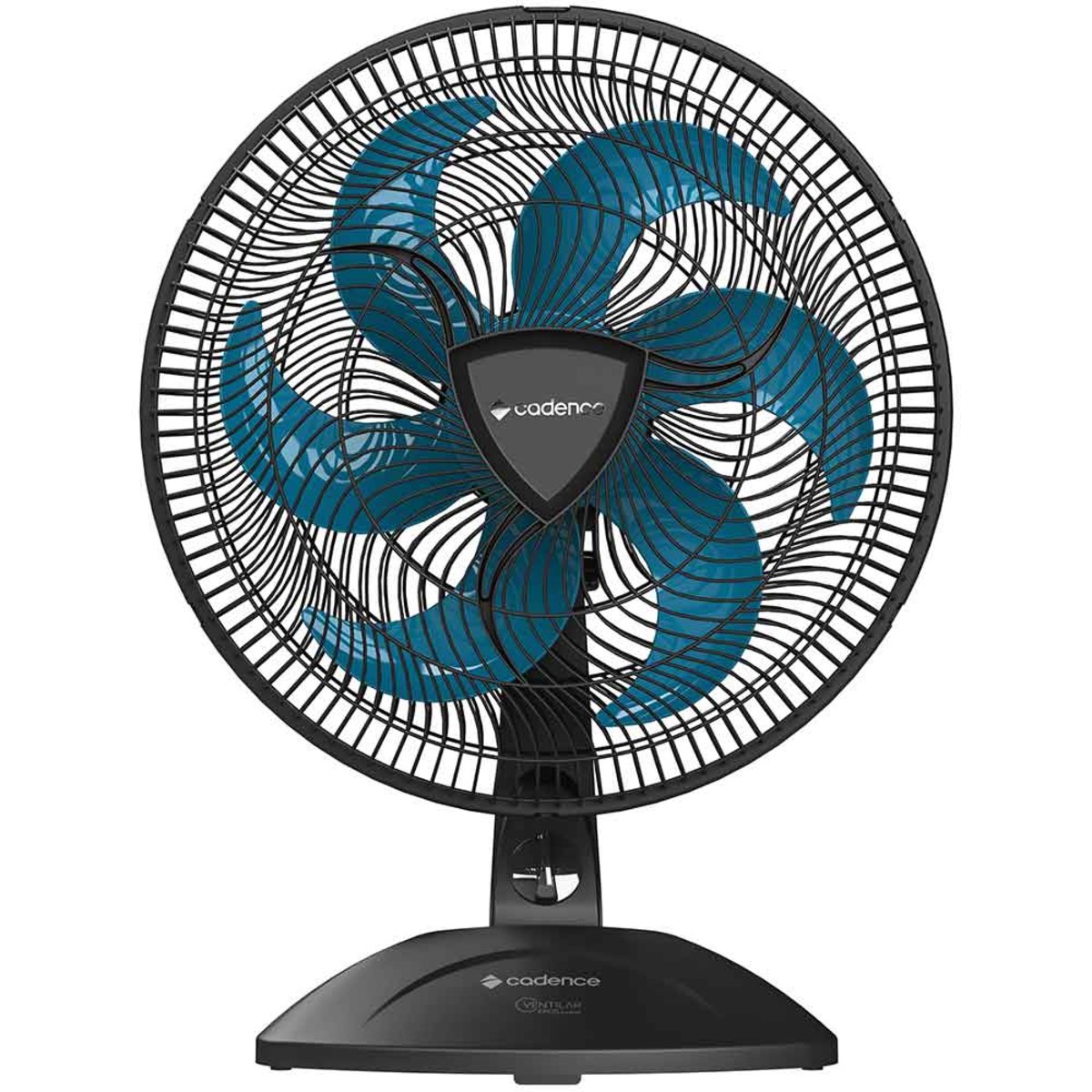 Ventilador de Mesa Cadence Eros Supreme VTR407 40cm 6 Pás 3 Velocidades Preto e Azul