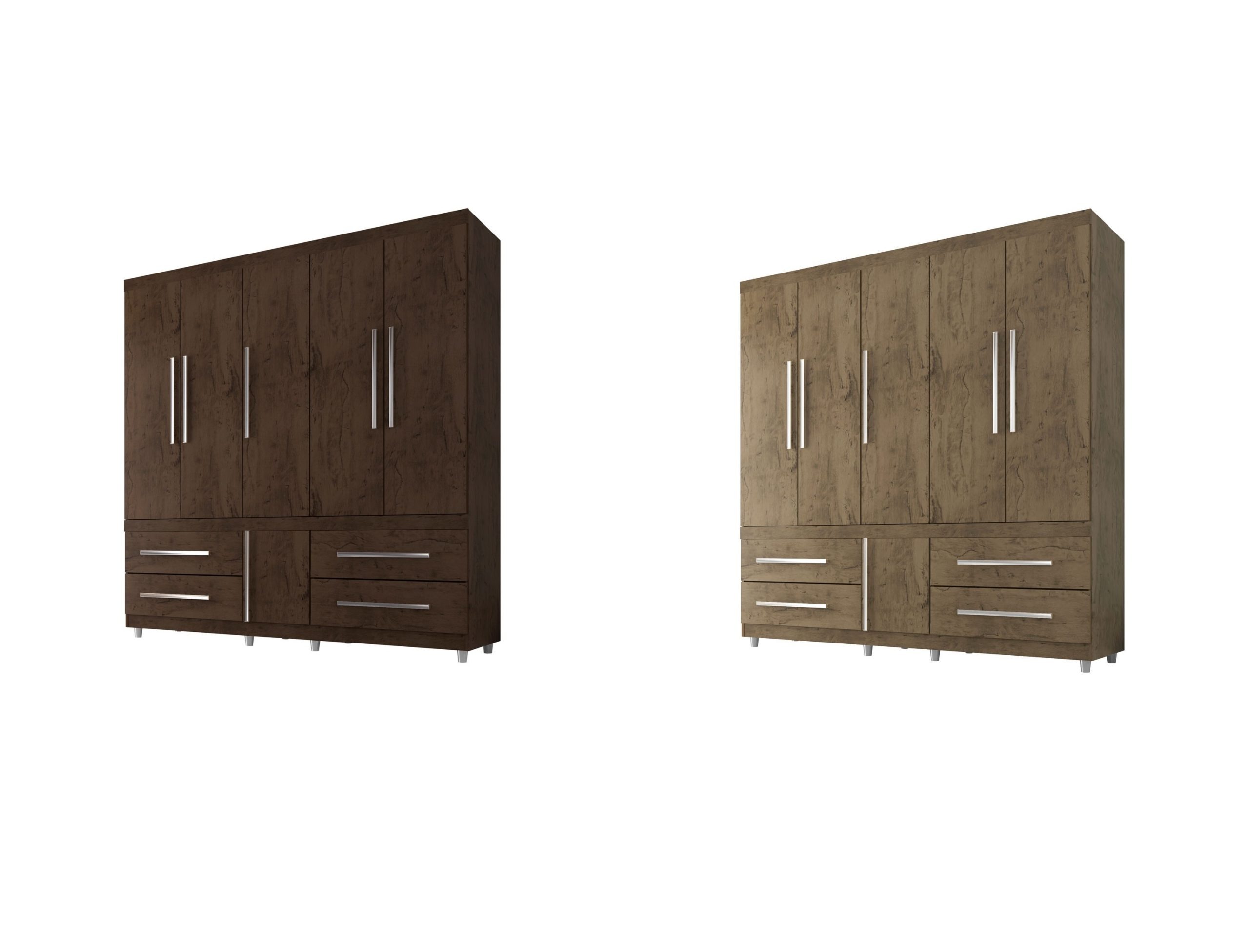 Guarda-roupa Casal 6 Portas 4 Gavetas – Araplac Viseu