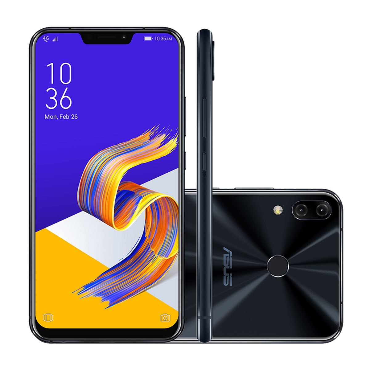 Smartphone Asus Zenfone 5 ZE620KL-1A023BR 64GB Preto 4G Tela 6.2″ Câmera 12MP Android 8.0 Oreo