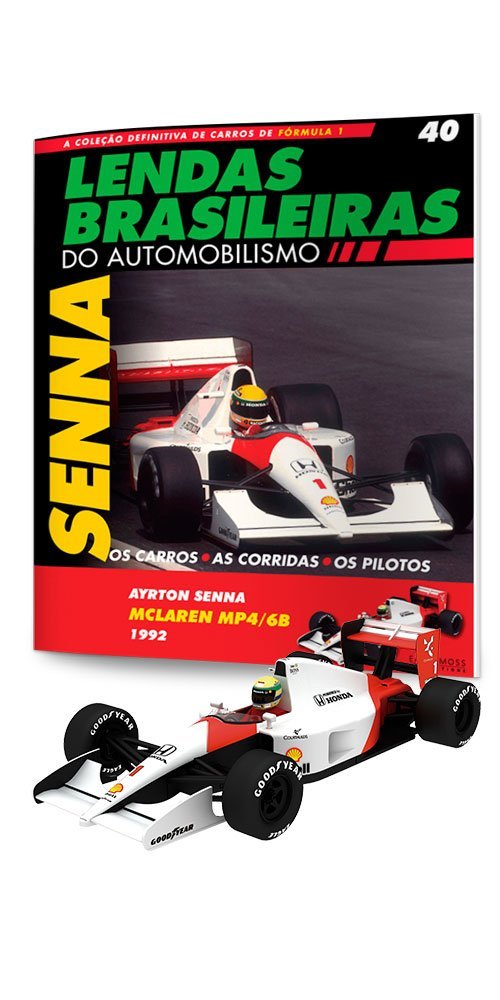 Mclaren Honda Mp4/6B. Ayrton Senna – Lendas Brasileiras do Automonilismo. 40
