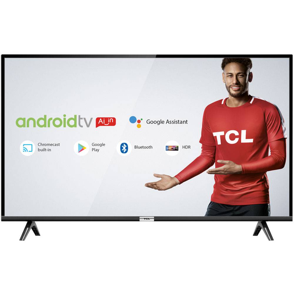 Smart TV LED 40″ Android TCL 40s6500 Full HD com Conversor Digital Wi-Fi Bluetooth 1 USB 2 HDMI, Controle Remoto com Comando de Voz Google Assistant