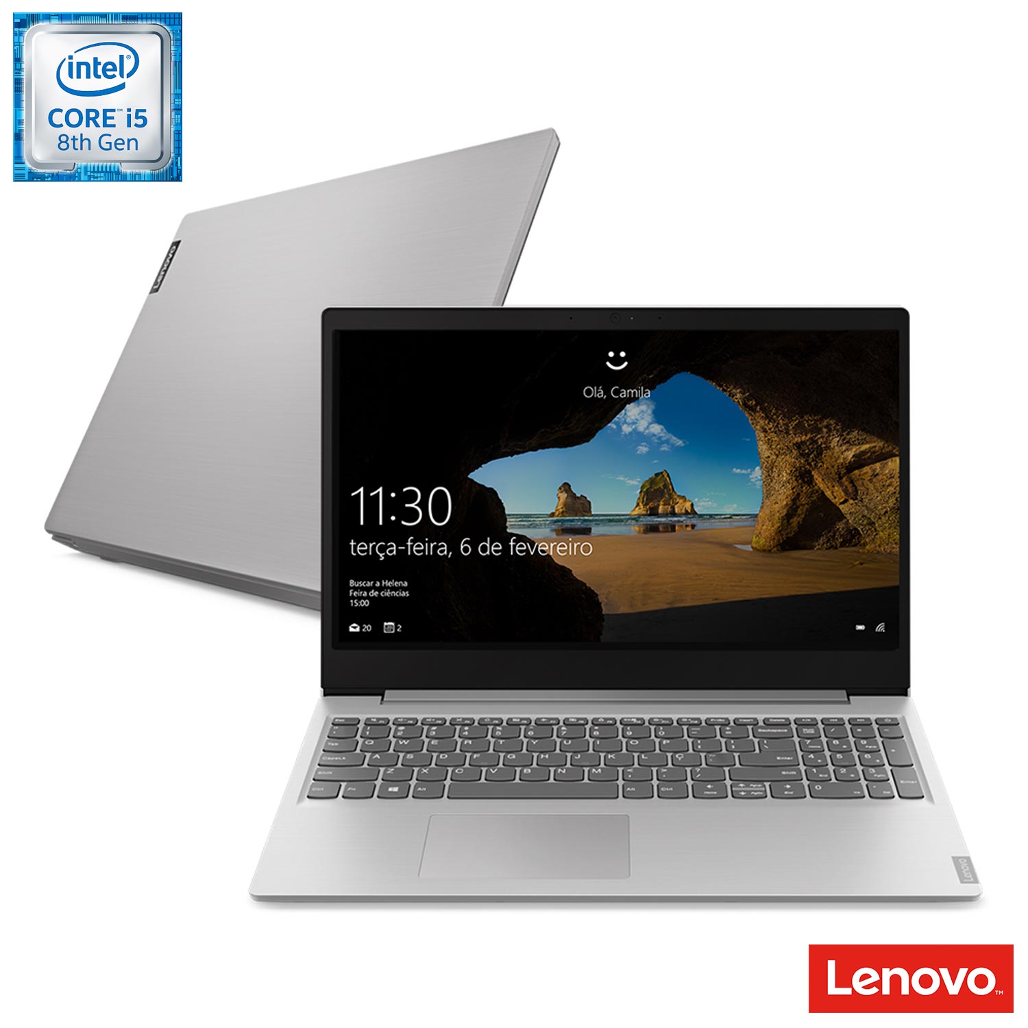 Notebook Lenovo, Intel® Core™ i5 8265U, 8GB, 1TB, Tela de 15,6″, IdeaPad S145 – 81S90005BR