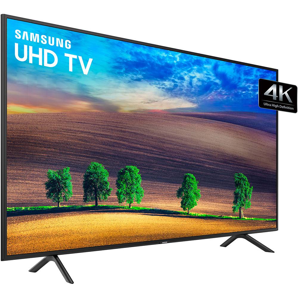 Smart TV LED 65″ Samsung Ultra HD 4k UN65NU7100GXZD com Conversor Digital 3 HDMI 2 USB Wi-Fi Solução Inteligente de Cabos HDR Premium Smart Tizen
