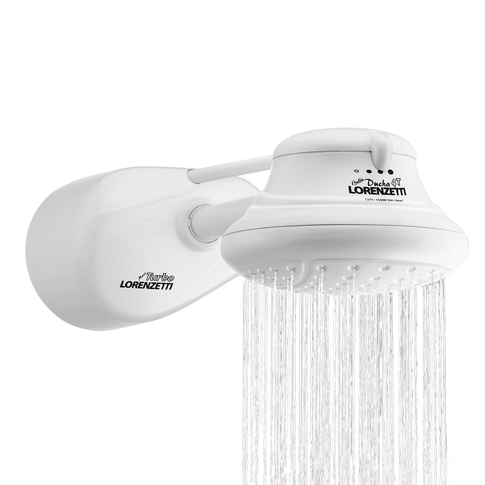 Bella Ducha Turbo 4T 220V 6800W, Lorenzetti, 7531254, Branco, Pequeno