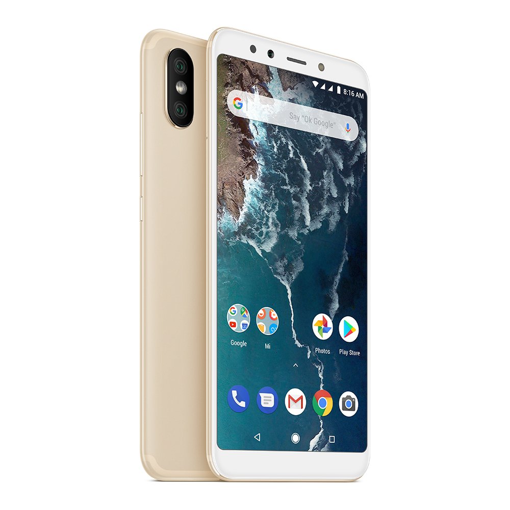 Celular Xiaomi Mi A2 Global 64GB 4G/4GB RAM Dual Sim Tela 5.99 Câm.12.0MP + 20.0MP – Dourado