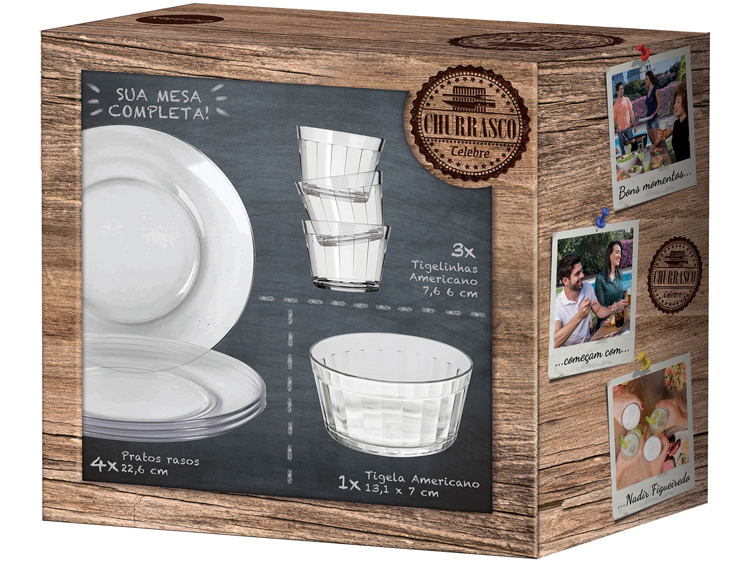 Kit Churrasco Duralex 8 Peças – Astral 19020201099516