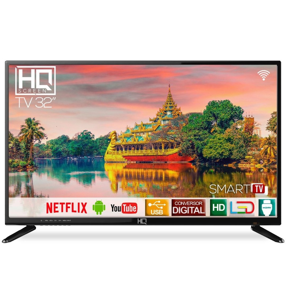 Smart TV LED 32″ HQ HD HQSTV32N Netflix Youtube 2 HDMI 2 USB Wi-Fi