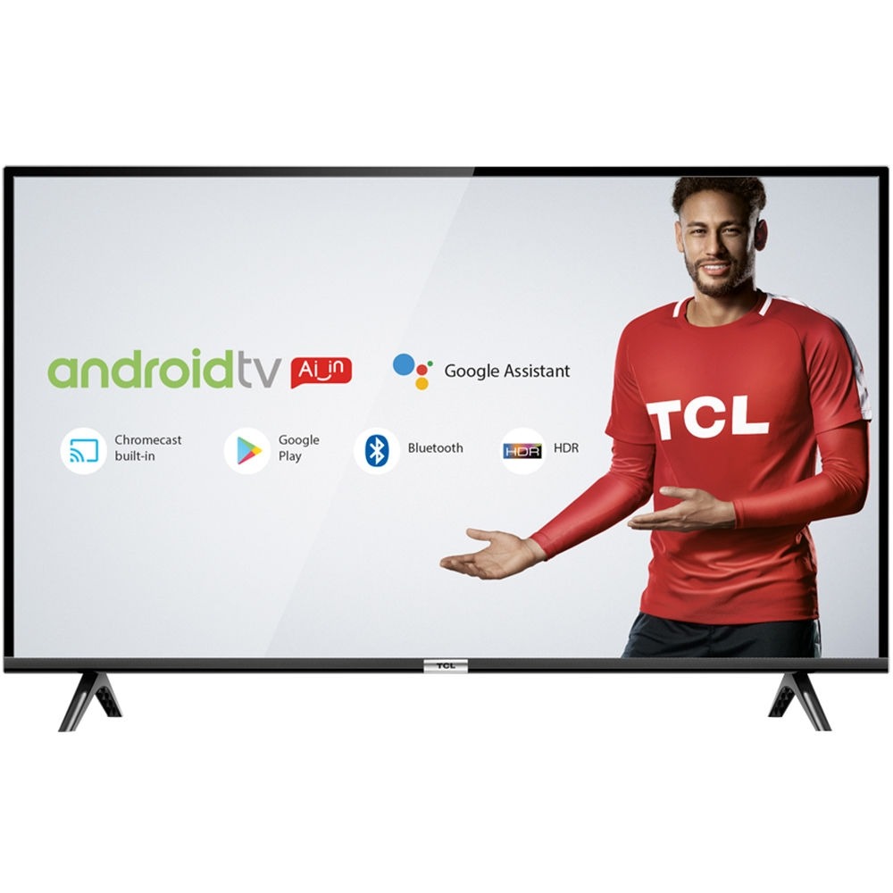 Android Tv Led 43″ Tcl 43s6500 Bluetooth, Controle Remoto Com Comando De Voz E Google Assistant
