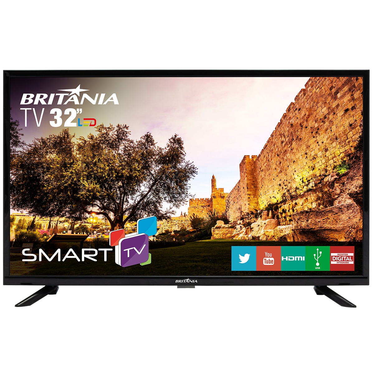 Smart TV Britânia Led 32″ Netflix Bivolt Automático