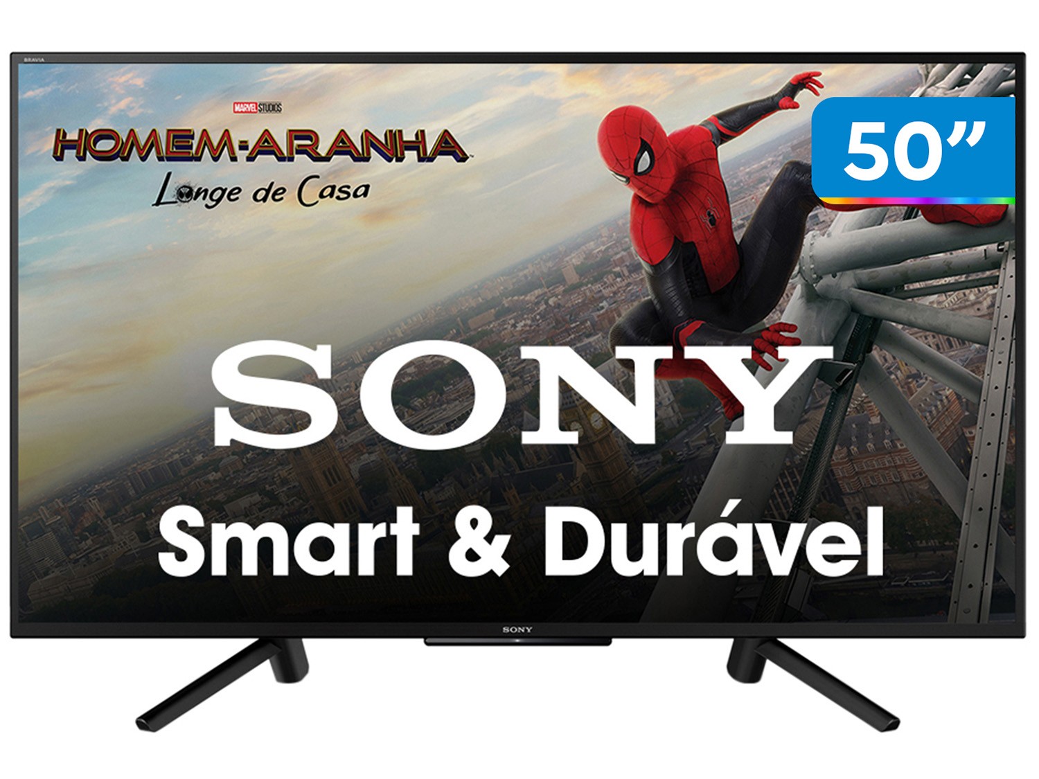 Smart TV LED 50” Sony KDL-50W665F Full HD – Wi-Fi HDR 2 HDMI 2 USB