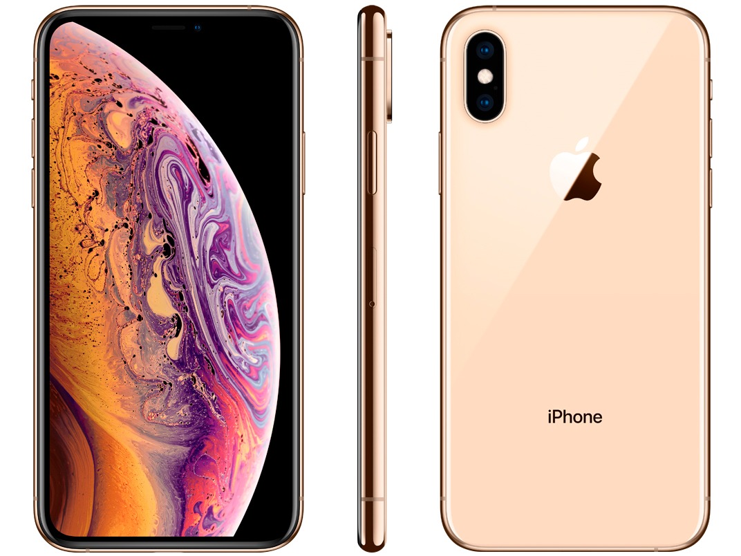 iPhone XS Apple 256GB Ouro 4G Tela 5,8” Retina – Câmera Dupla 12MP + Selfie 7MP iOS 12