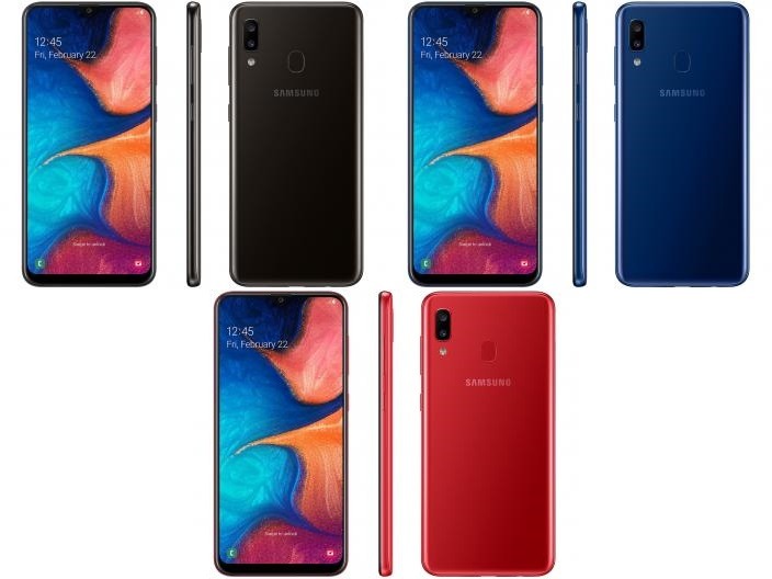 Smartphone Samsung Galaxy A20 32GB 4G – 3GB RAM 6,4” Câm. Dupla + Câm. Selfie 8MP