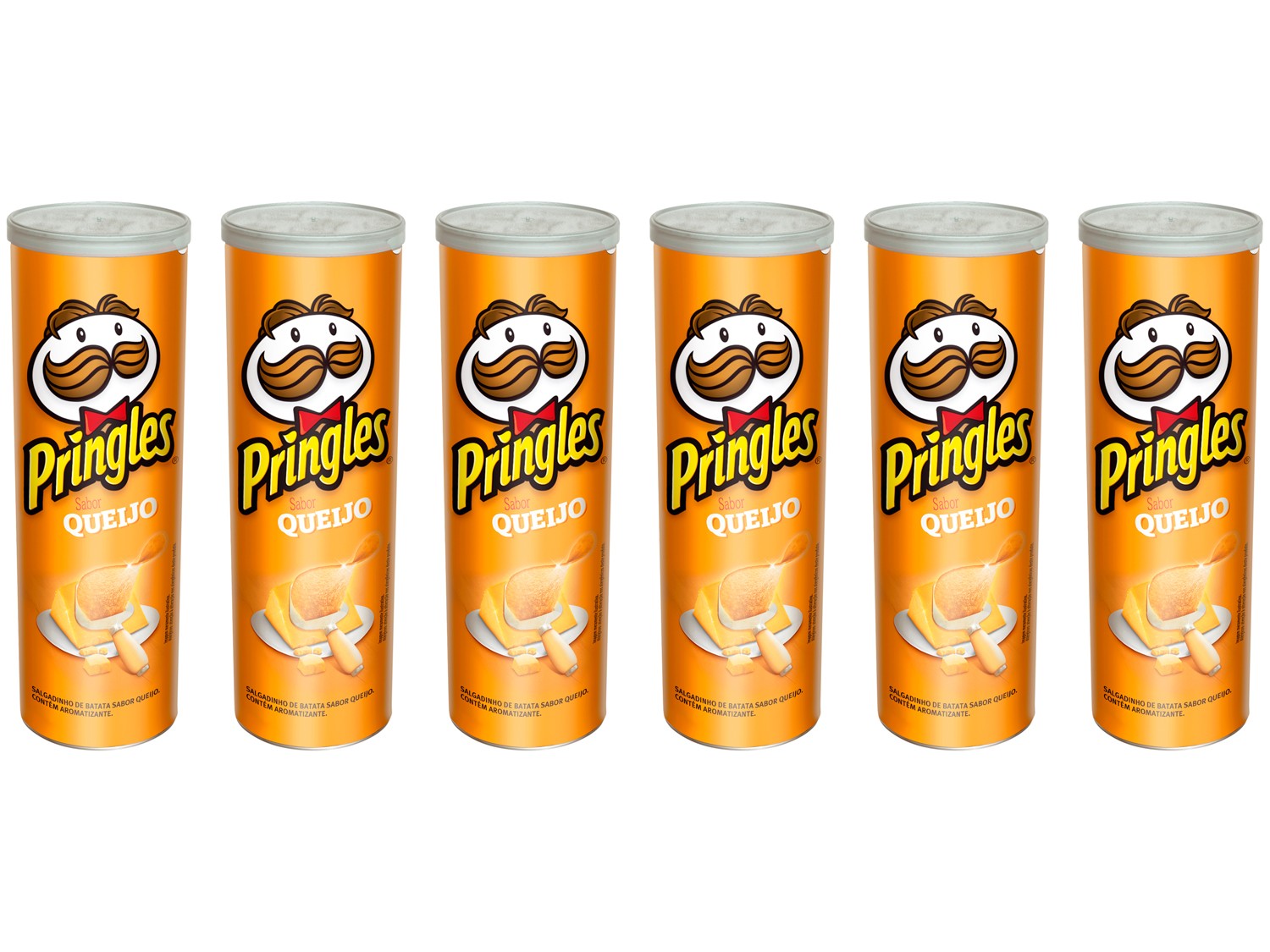 Kit Batata Pringles Queijo 6 Unidades – 120g Cada