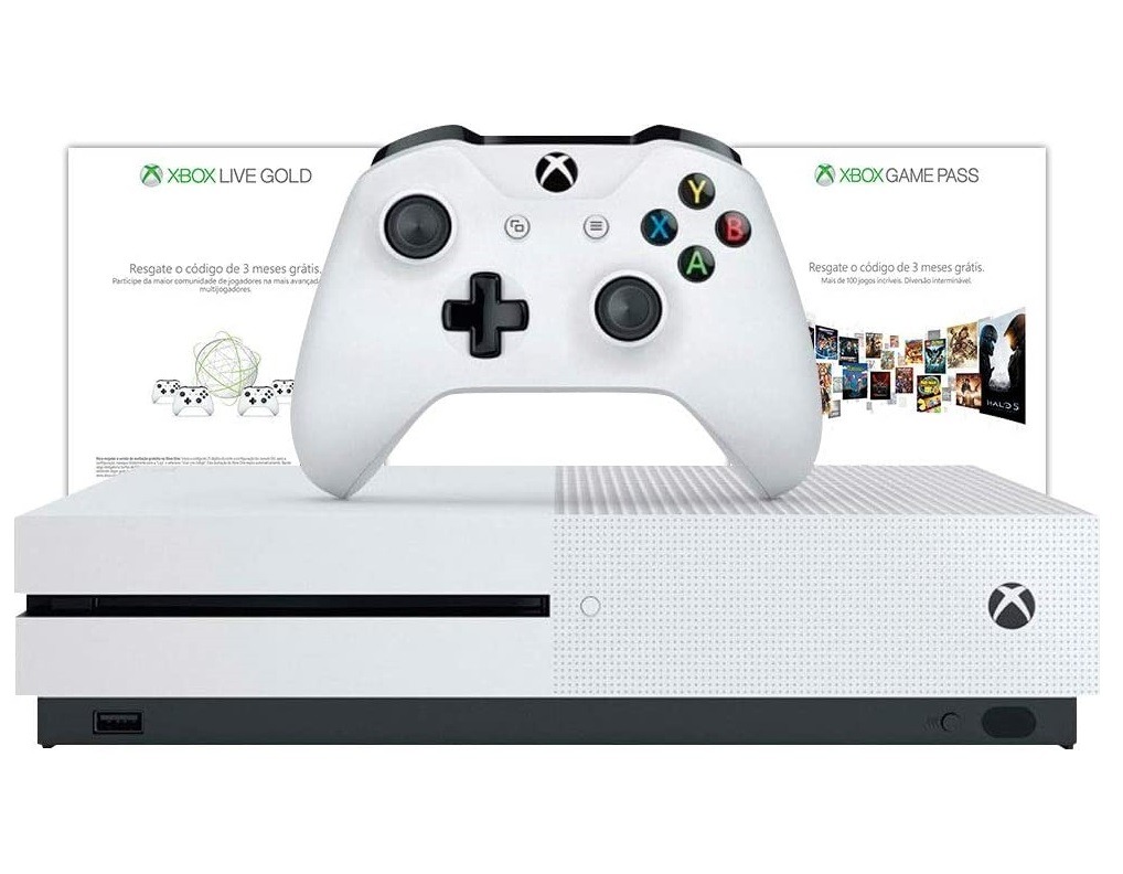 Console Xbox One S – 1TB + 3 meses de Gold + 3 meses de Gamepass (Versão Nacional)