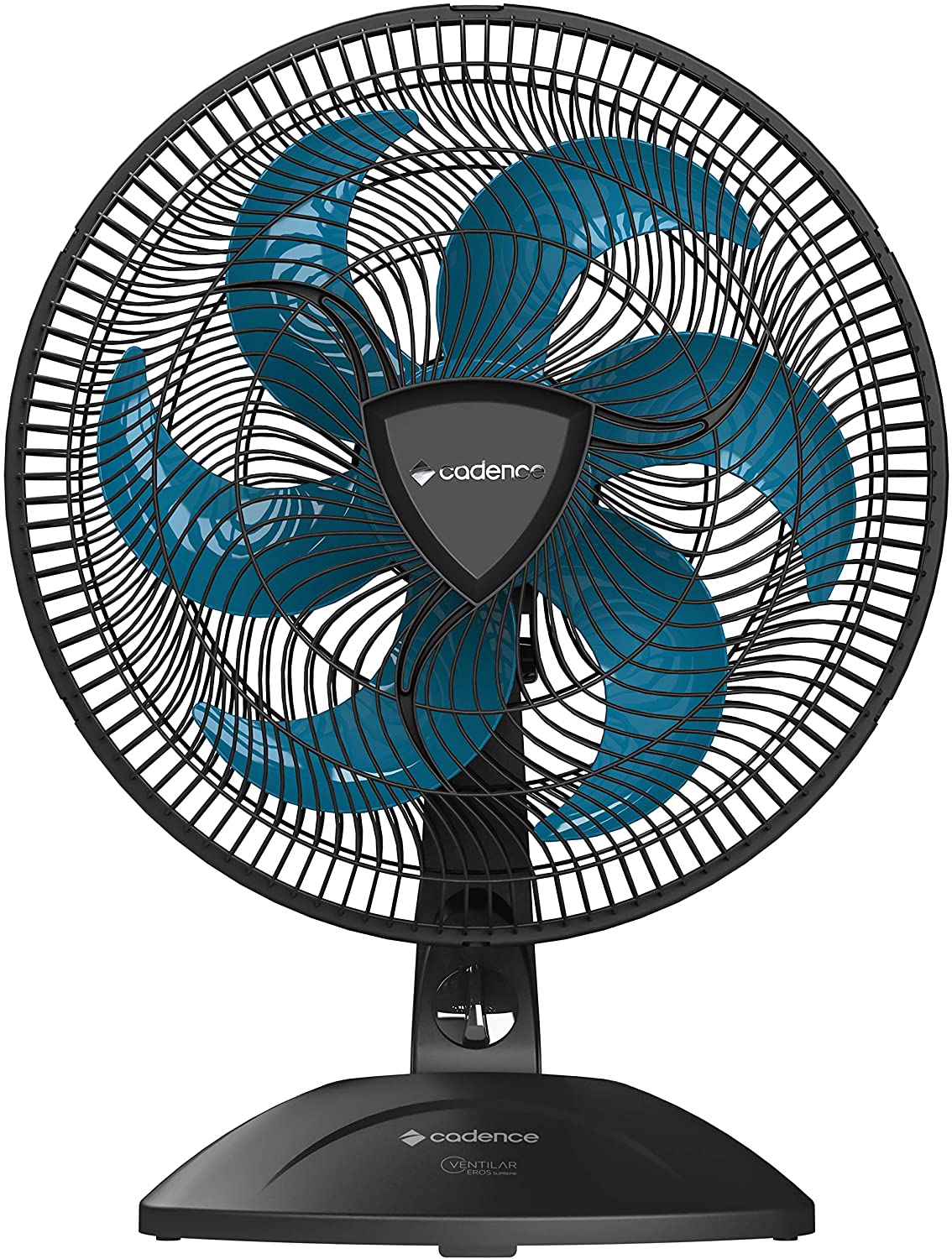 Ventilador Eros Supreme, Preto/Azul, 110v, Cadence