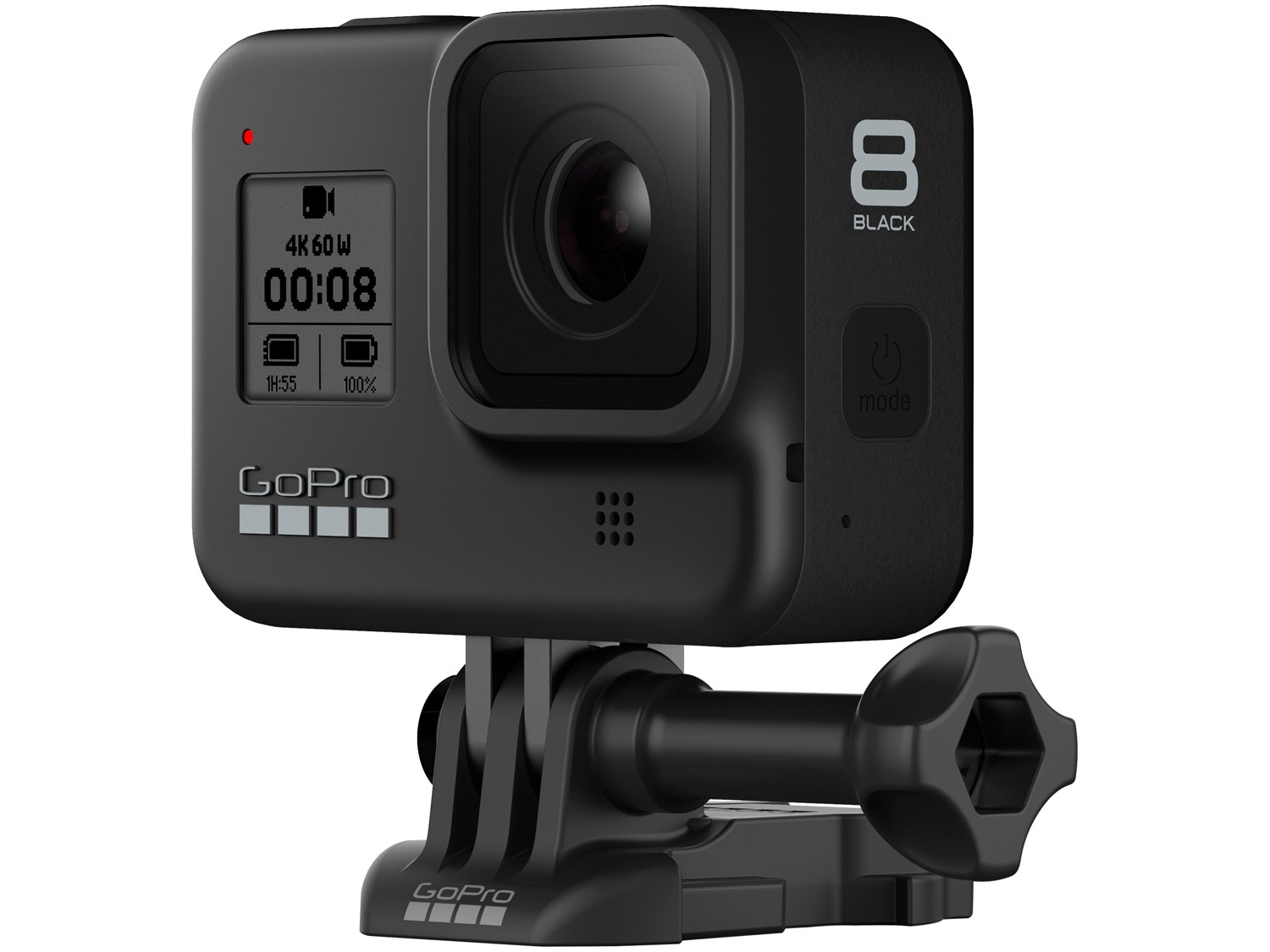 GoPro Hero 8 Black 12MP 4K Wi-Fi Bluetooth – 2” à Prova dÁgua com Bateria e Carregador
