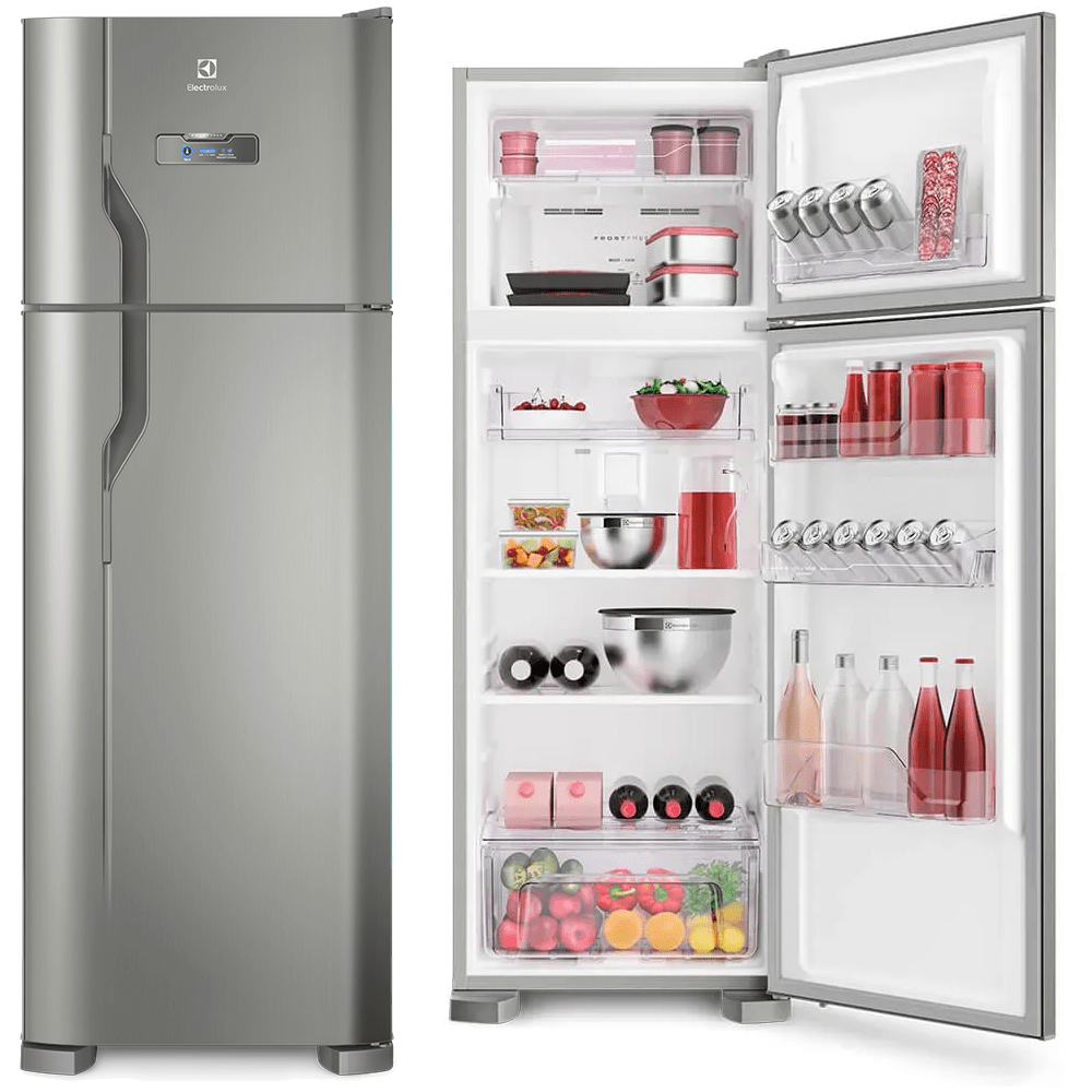 Geladeira/Refrigerador Frost Free cor Inox 310L Electrolux (TF39S)