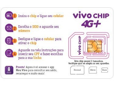 Vivo Chip Triplo Corte 4G – Pré-Pago/Pós-Pago