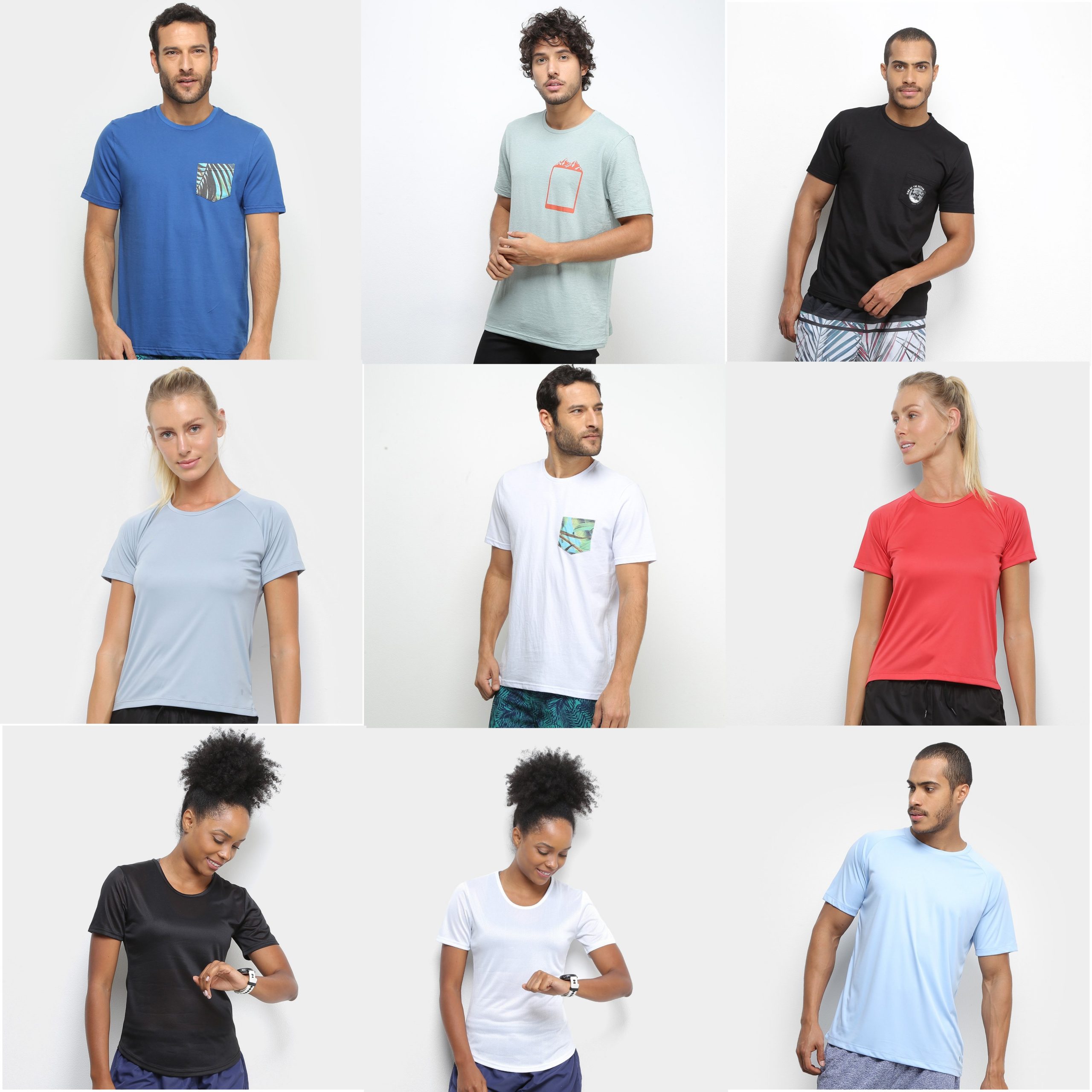 Compre 3 Camisetas diversas marcas pelo preço de 2