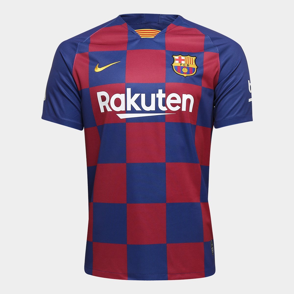 Camisa do Barcelona Home 19/20 s/nº Torcedor Nike Masculina – Azul e Grená