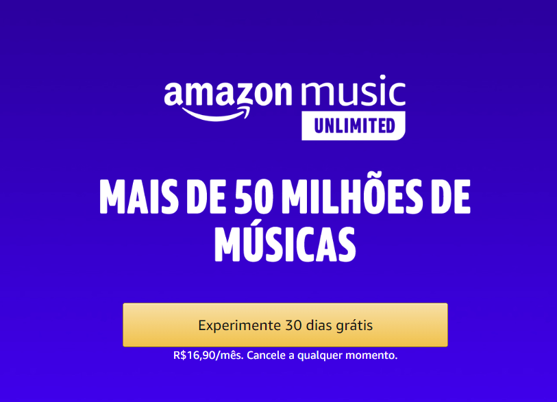 30 dias de GRAÇA – Mais de 50 milhoes de músicas, ouça a música que quiser, sem anúncios, ouça off-line