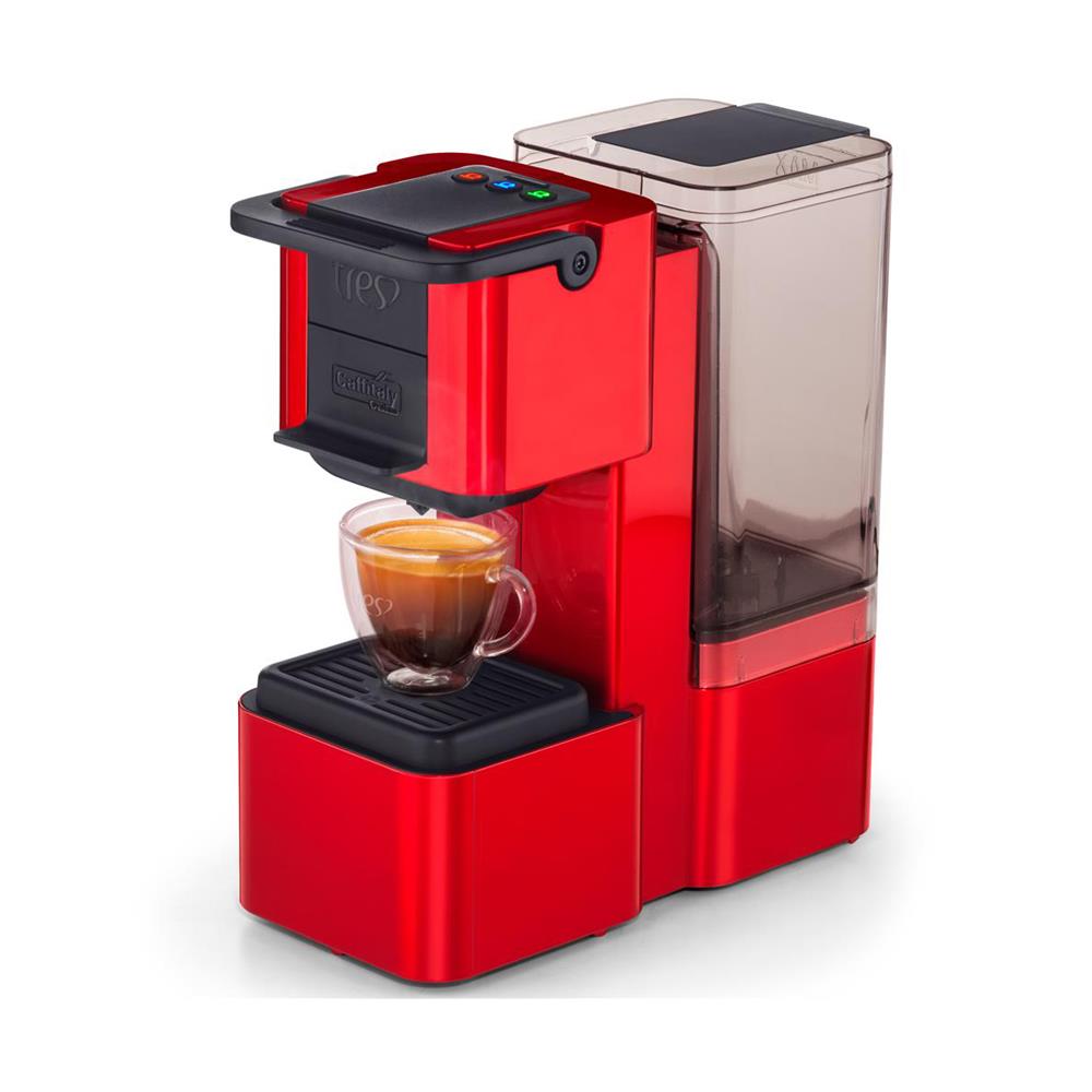 Máquina de Café Expresso e Multibebidas Automática TRES Pop Plus Vermelha