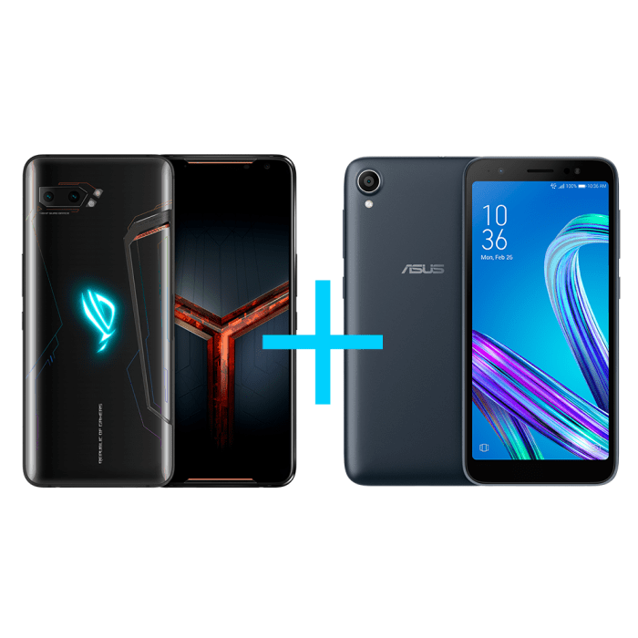 ASUS ROG Phone II 8GB/128GB Preto + Zenfone Live L2 OctaCore 435 Preto